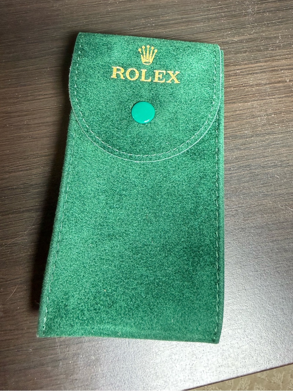 ROLEX | RARE Green Suede Watch Service Travel Pouch - Picture 1 of 7